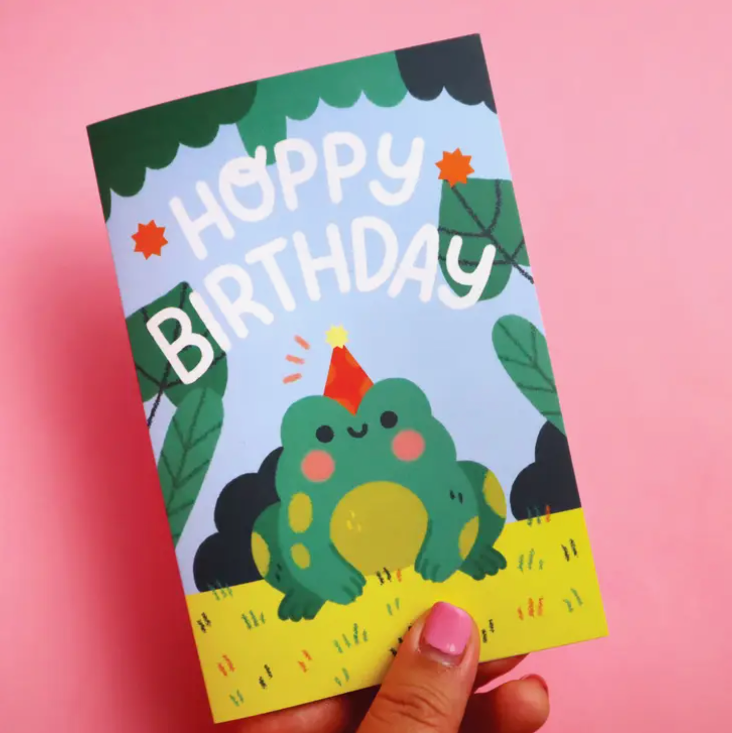 Hoppy Birthday Frog -Vica Lew