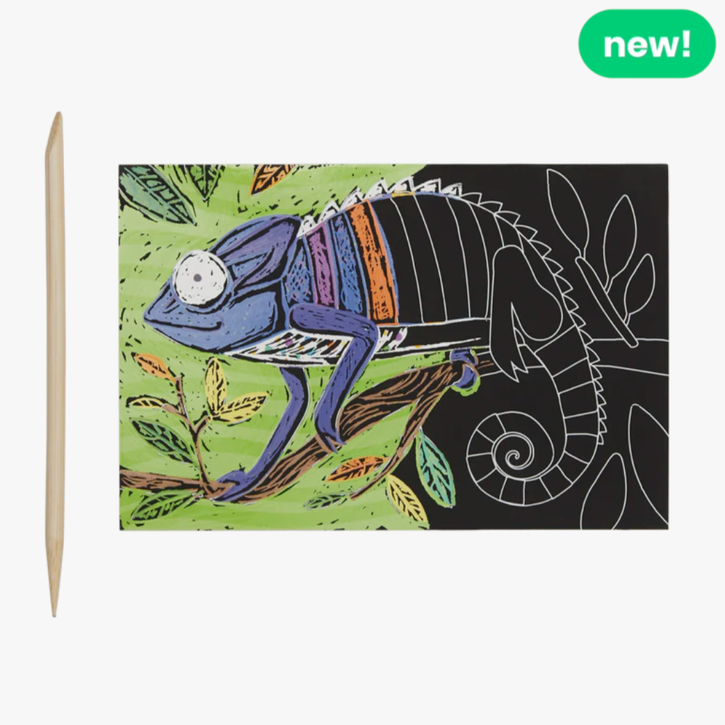 Mini Scratch & Scribble Art Kit: Jungle Fun