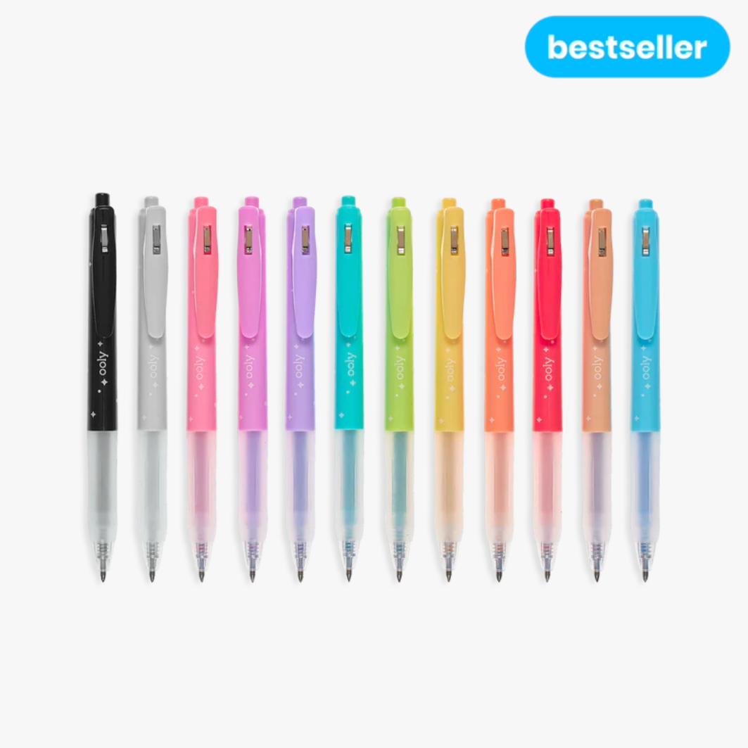 Oh My Glitter! Retractable Glitter Gel Pens (set of 12)