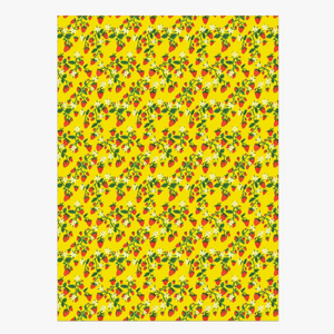 Strawberry Patch wrapping paper -single sheet