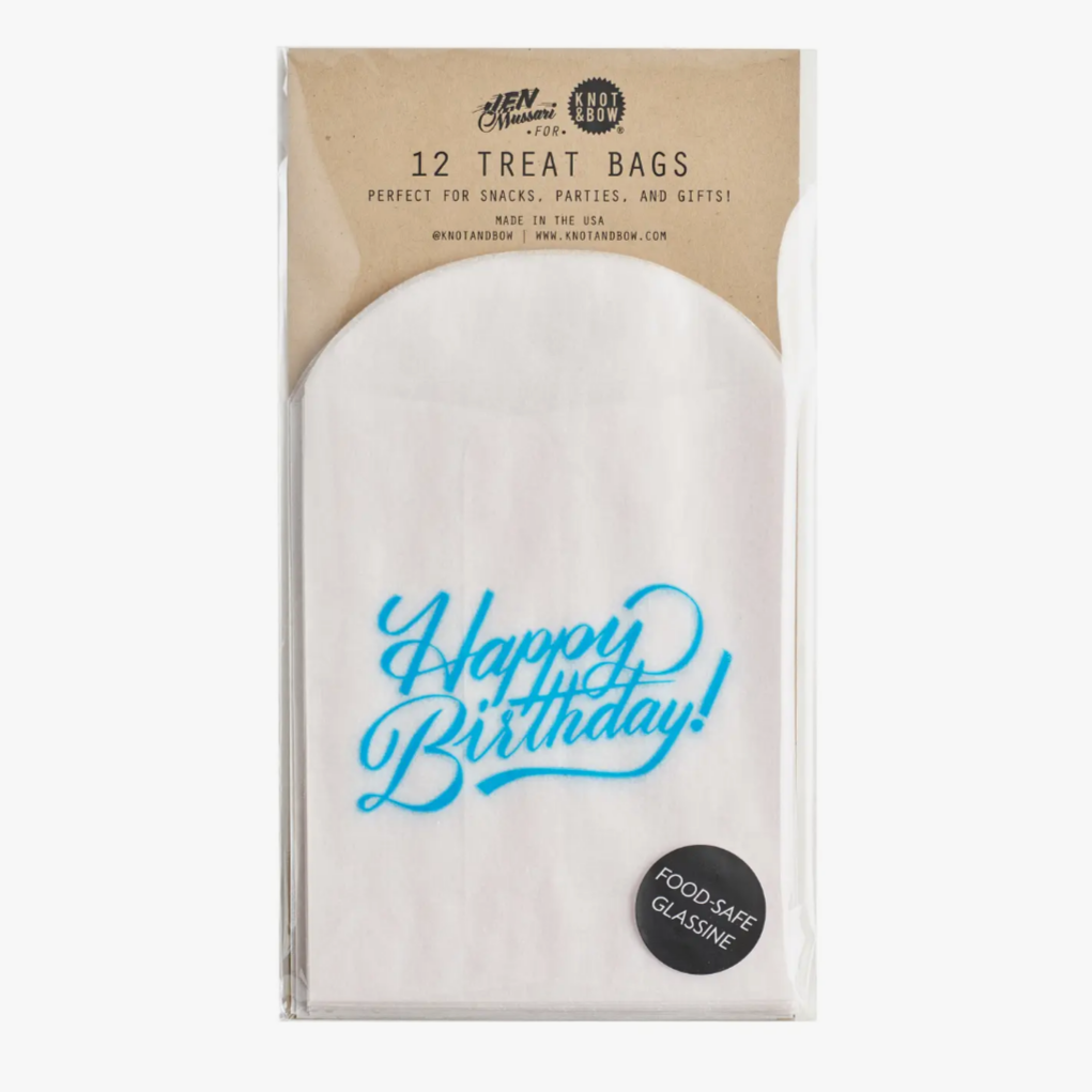 Happy Birthday Glassine Treat Bags