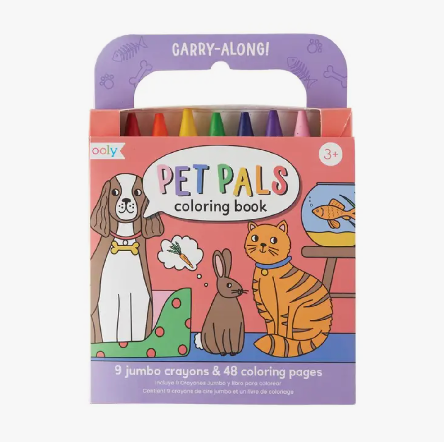 Carry Along Crayon & Coloring Book Kit-Pet Pals (Set of 10)