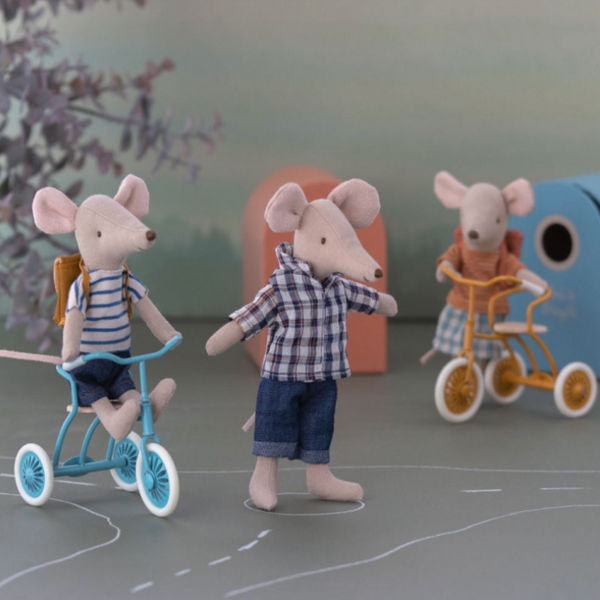 Abri à Tricycle for big sibling mouse - petrol blue
