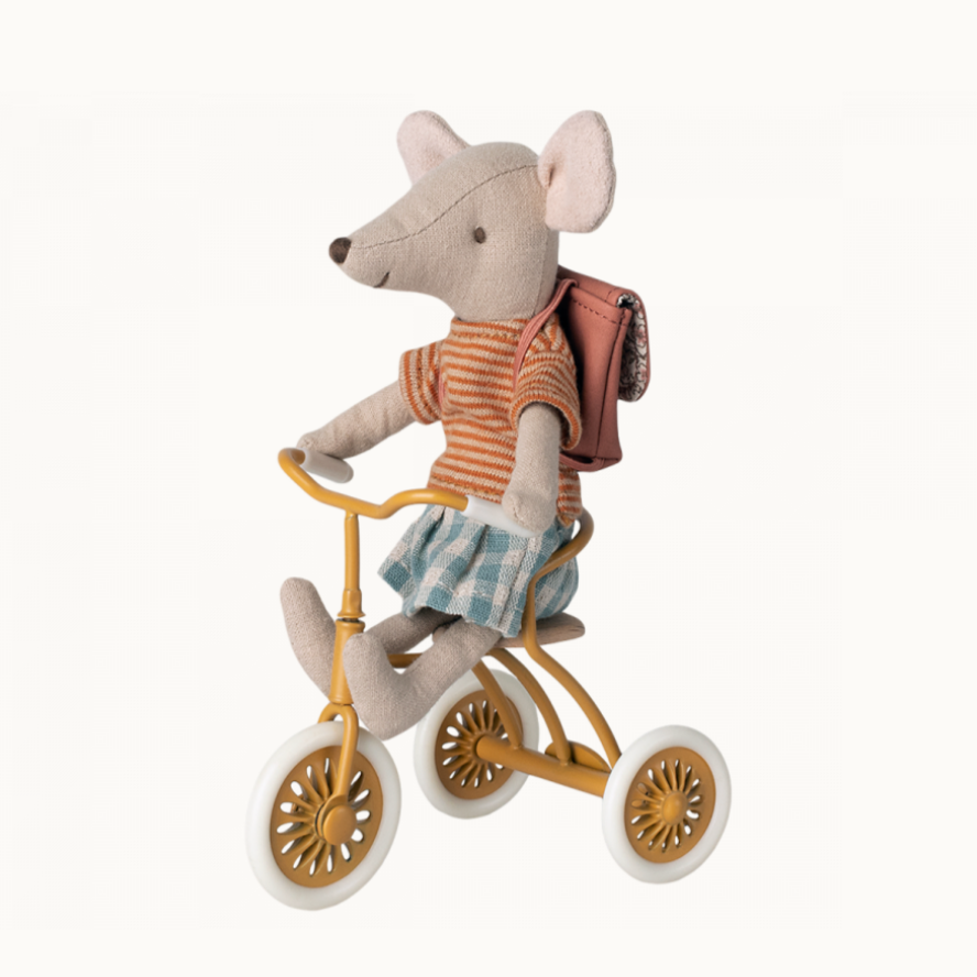 Abri à Tricycle for big sibling mouse - ocher