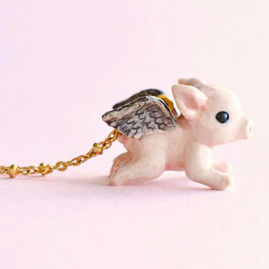 Flying Pig Necklace