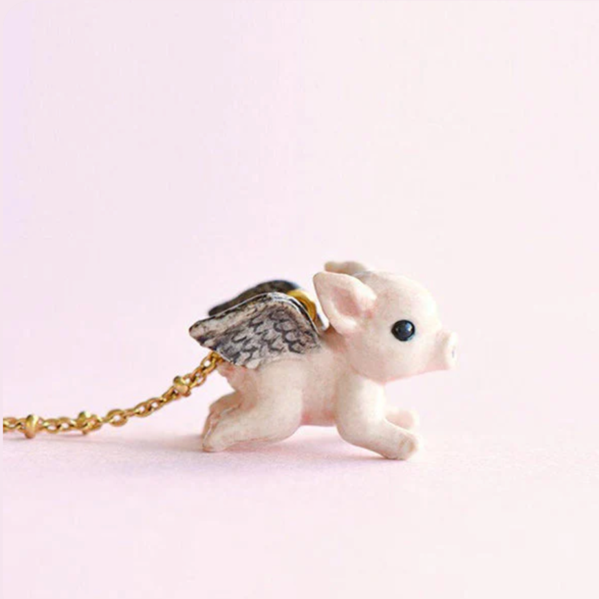 Flying Pig Necklace