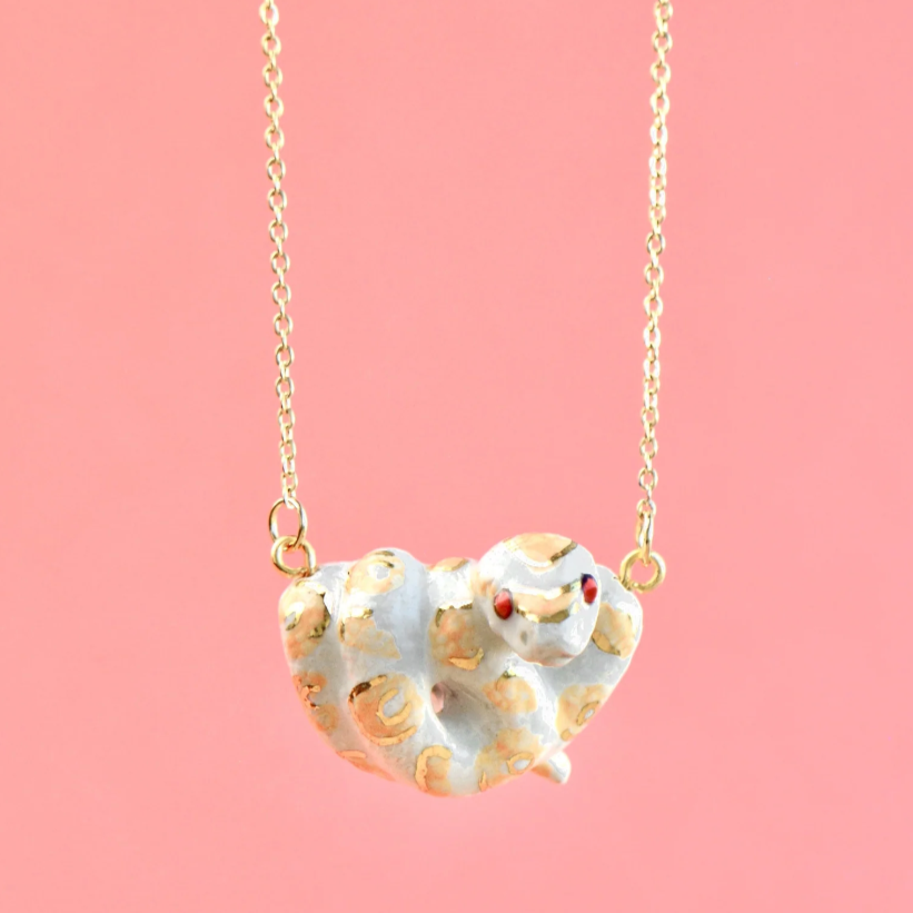 Python Gold Albino Necklace