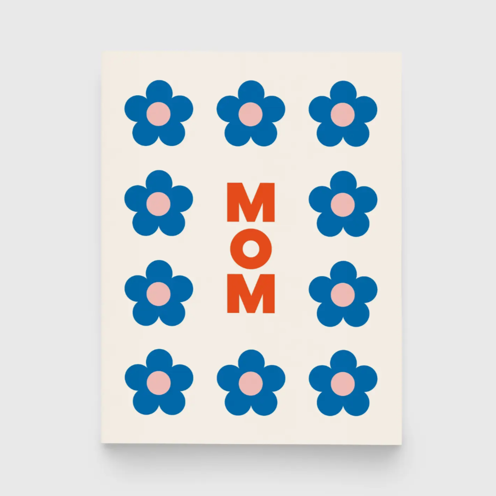 Mom Flowers Greeting Card -mother's day