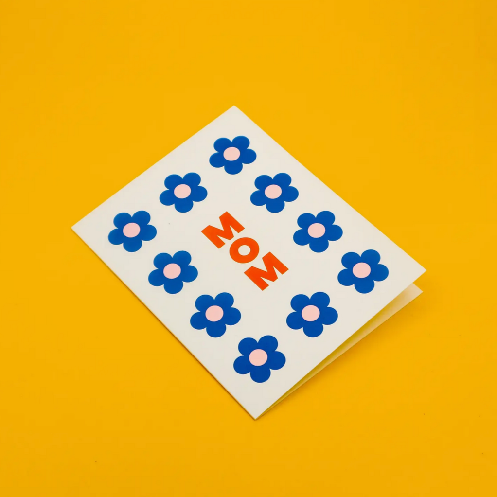 Mom Flowers Greeting Card -mother's day