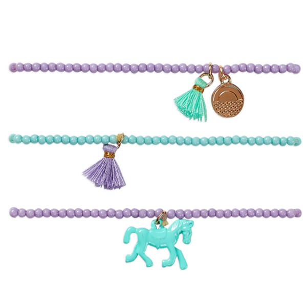 zoey bracelets - horse - set of 3
