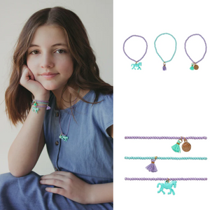 zoey bracelets - horse - set of 3
