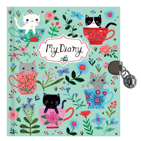 Teacup Kittens Locked Diary 4yrs+