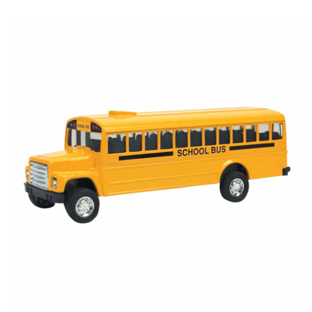 Diecast School Bus -pull-back