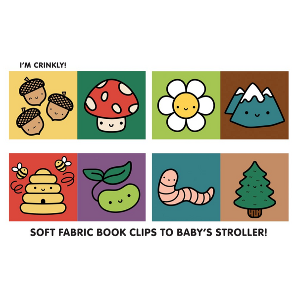 Nature Baby Crinkle Fabric Stroller Book (0-2yrs)