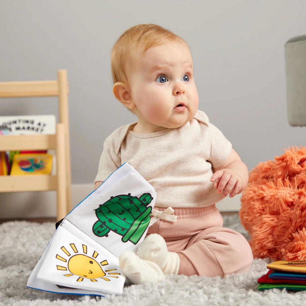 Rainbow World Crinkle Fabric Stroller Book