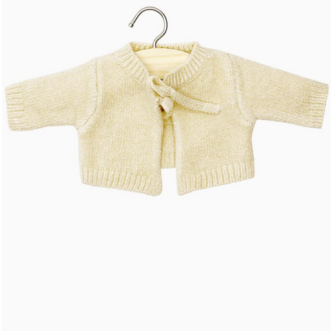 Minikane Babies – Alix Cream Knit Cardigan 28cm/11in