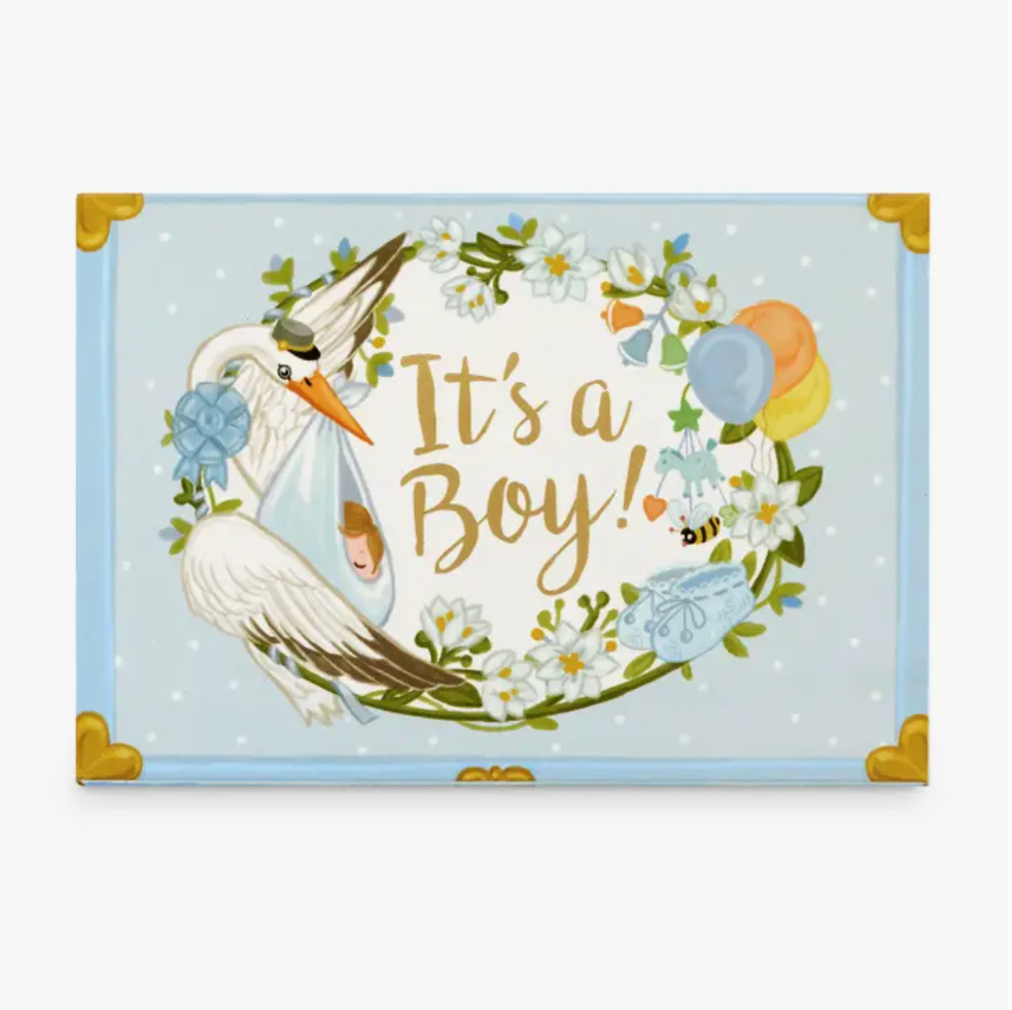 It's A Boy Music Box Card -baby