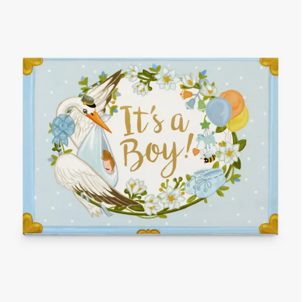 It's A Boy Music Box Card -baby