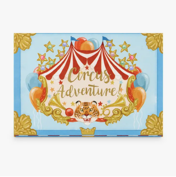 Circus Adventure Music Box Card -blank
