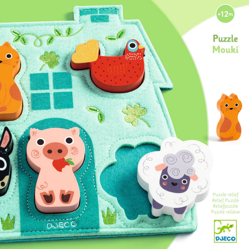 Mouki Wooden Puzzle 1yr+