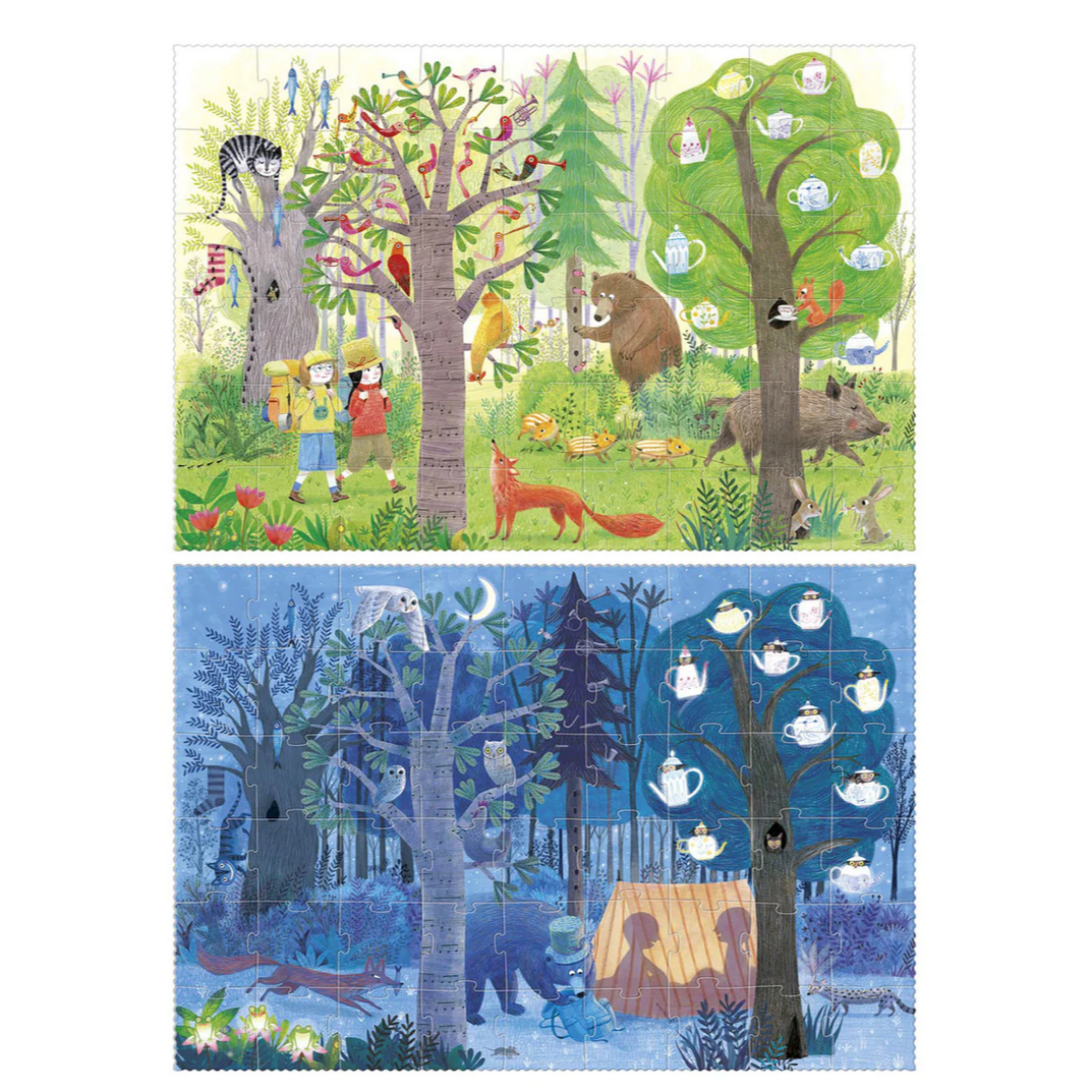 Night & Day in the Forest 54 pcs - Reversible