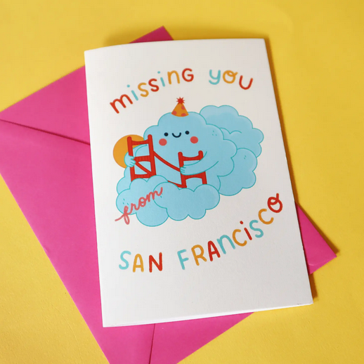 Missing You from San Francisco Card -Vica Lew