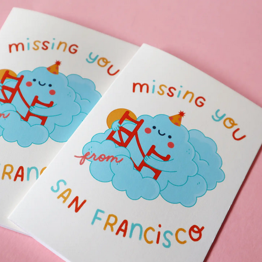 Missing You from San Francisco Card -Vica Lew