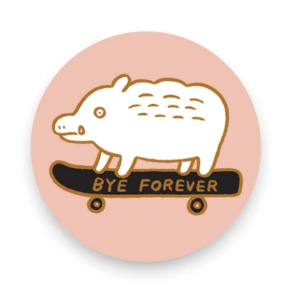 Bye Forever (Boar) Vinyl Sticker