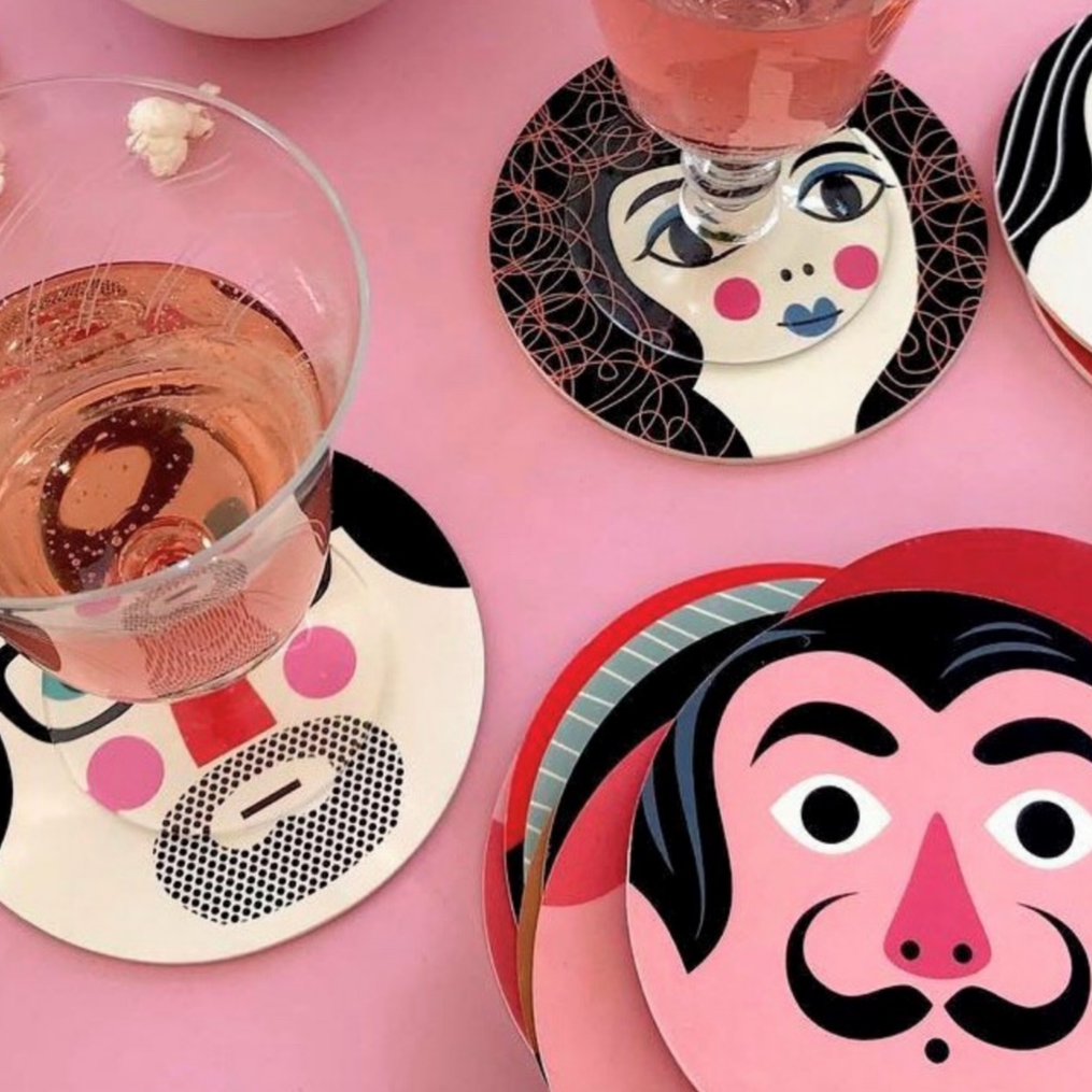 Face Coasters -Ingela P Arrhenius