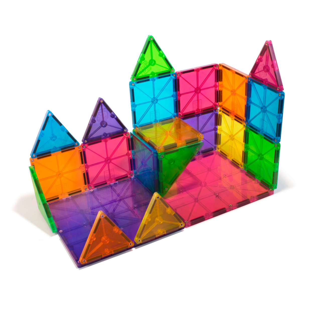 Magna-Tiles Clear Colors 32-Piece Set -3yrs+