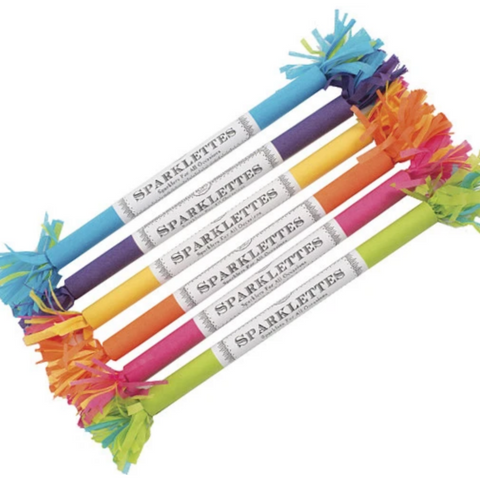 colorful sparklers in package