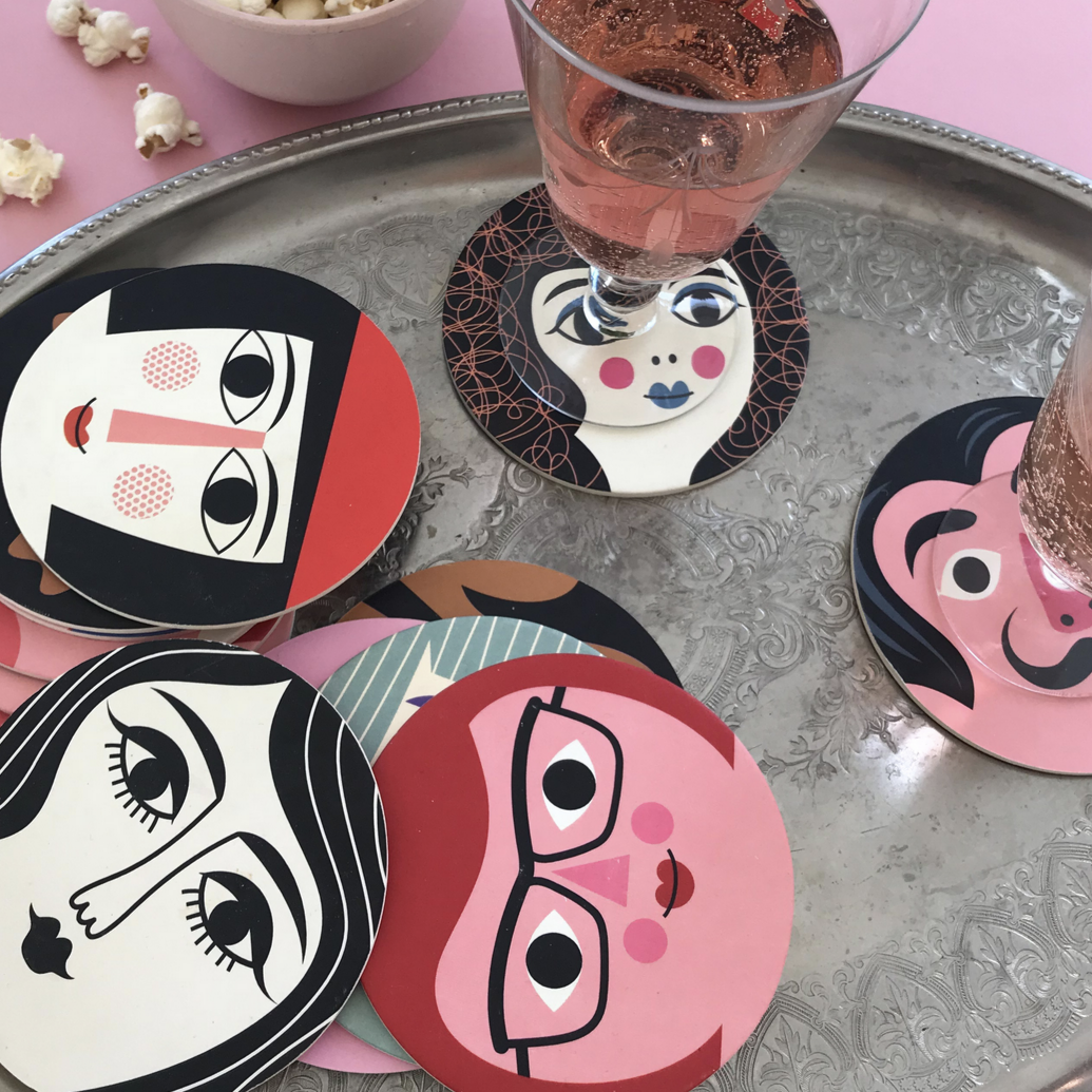 Face Coasters -Ingela P Arrhenius