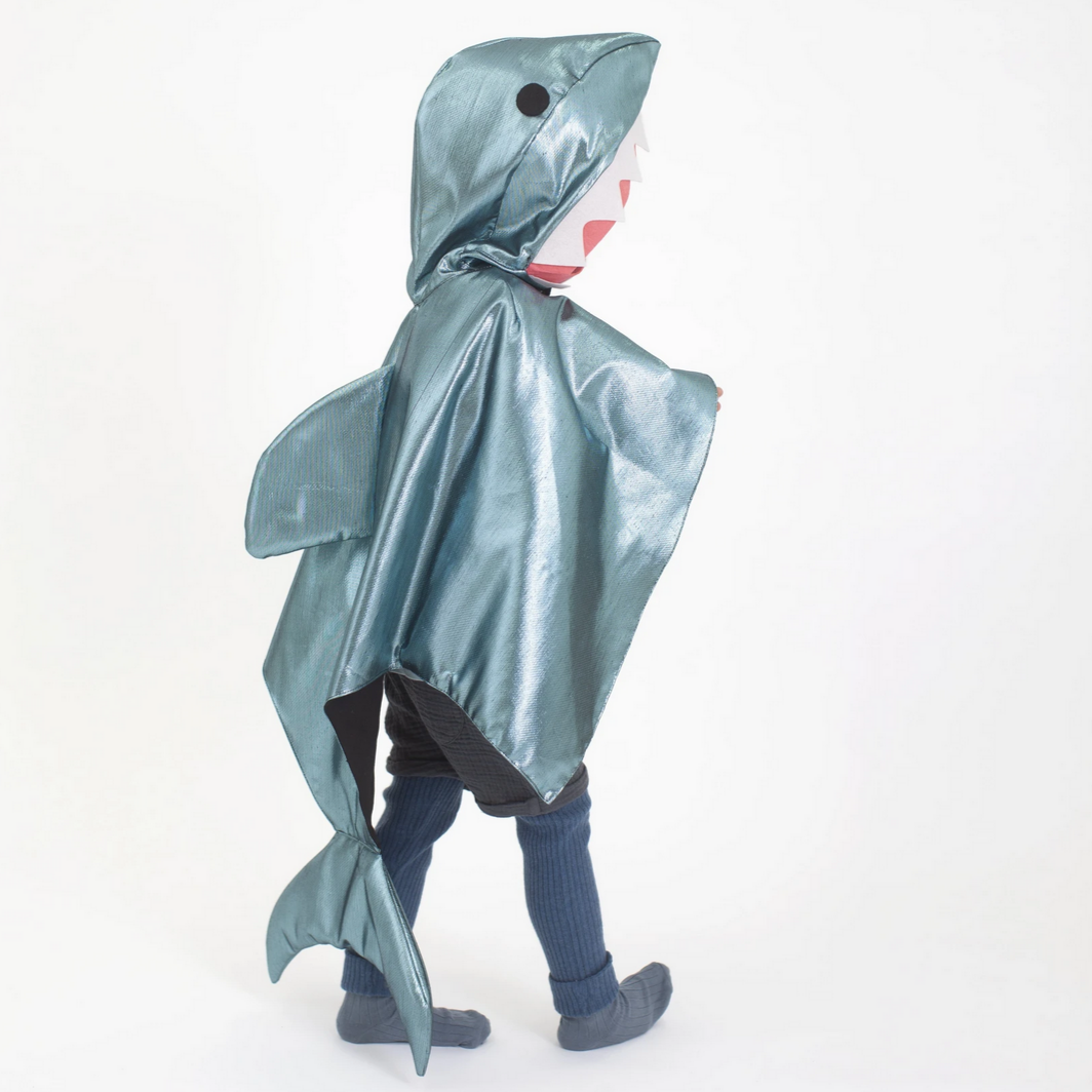 shiny shark cape