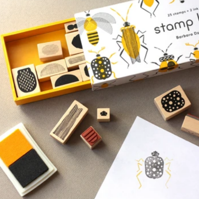 Stamp Bugs: 25 stamps + 2 ink pads