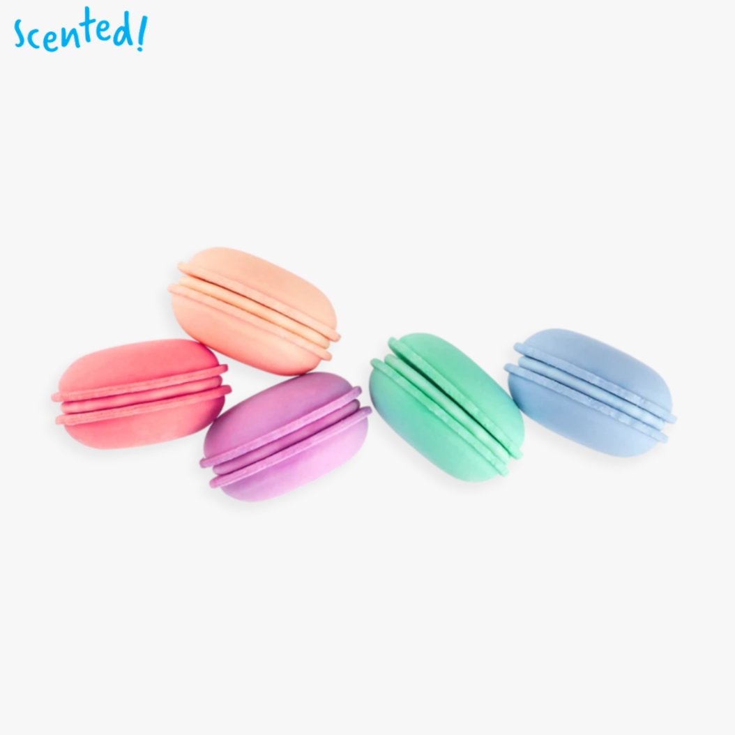 Le Macaron Pâtisserie Scented Erasers - set of 5