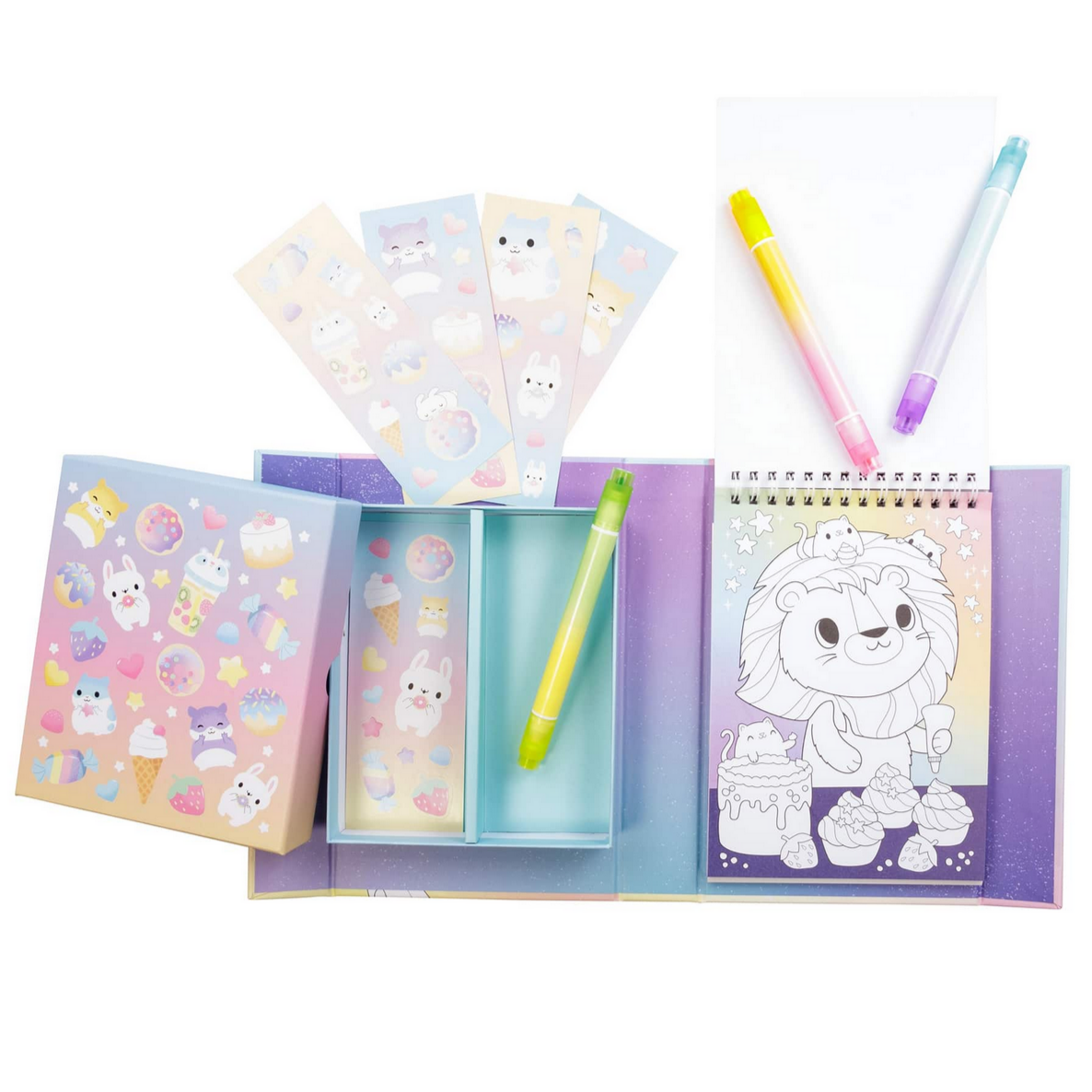 Kawaii Cafe – Pastel Coloring Set