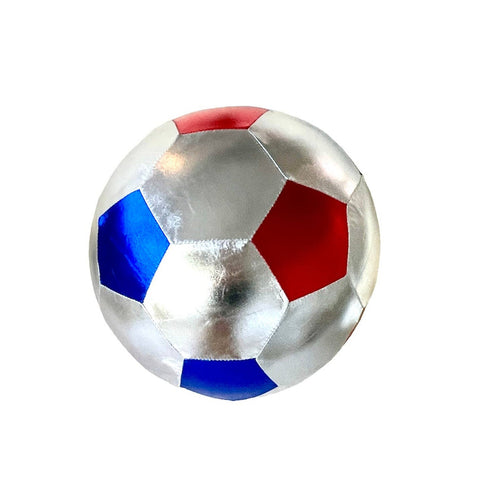 Blue, White & Red Soccer Balloon - 22 cm