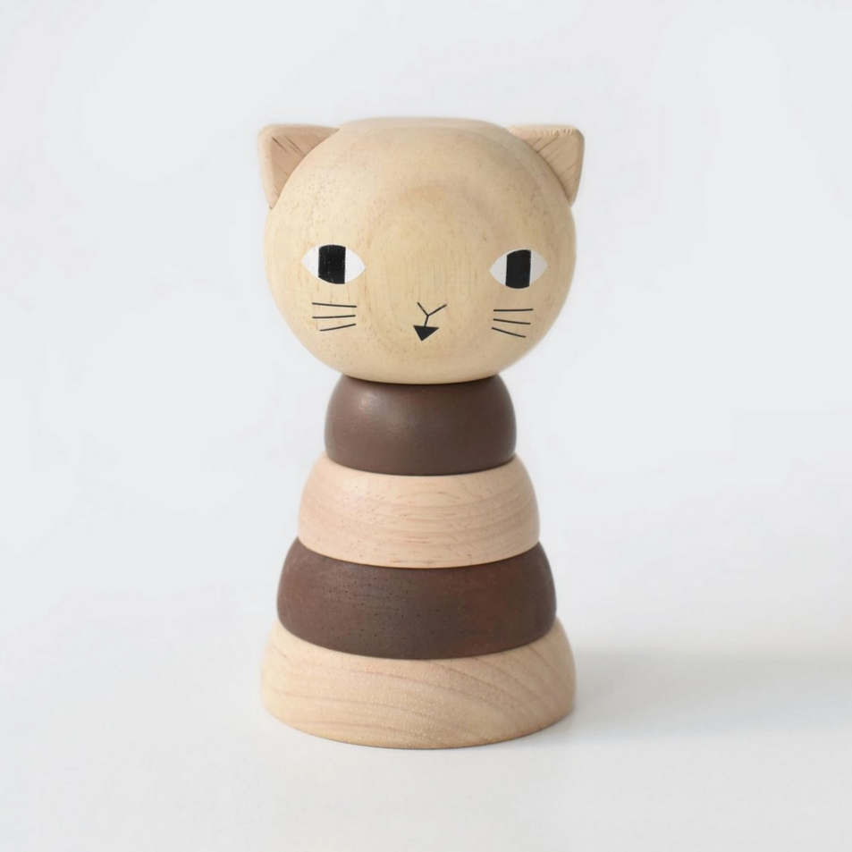 Wooden Stacker -cat