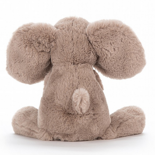 back of fuzzy elephant plush 