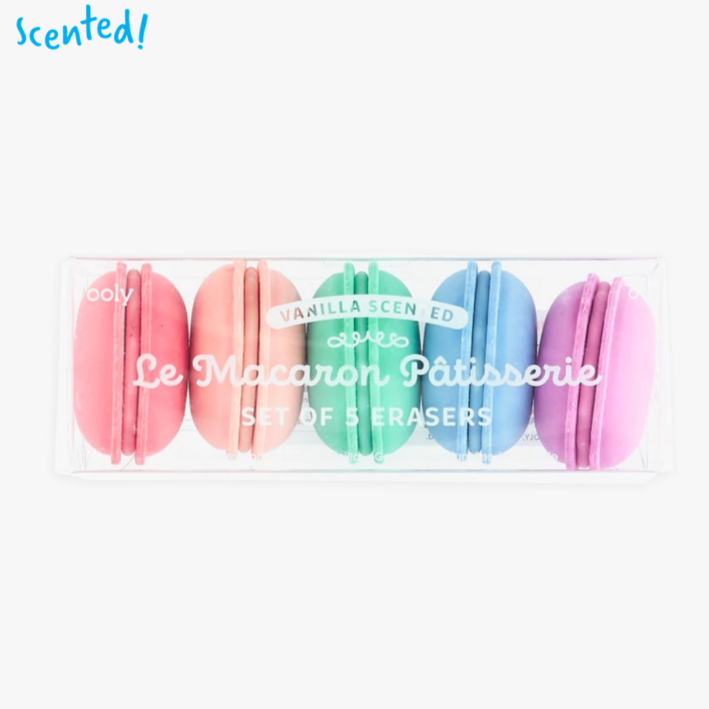 Le Macaron Pâtisserie Scented Erasers - set of 5