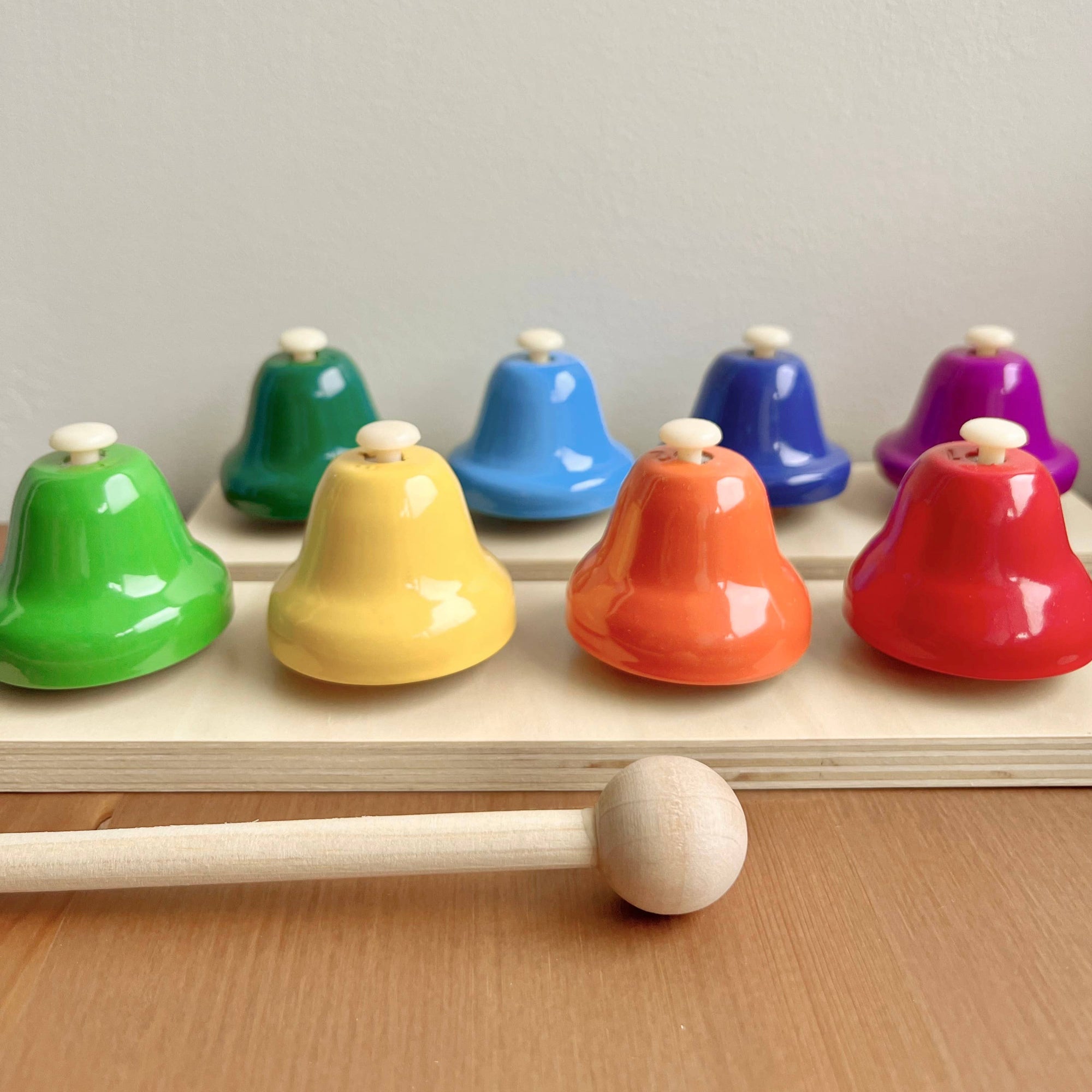 Wooden Desk Bells Set