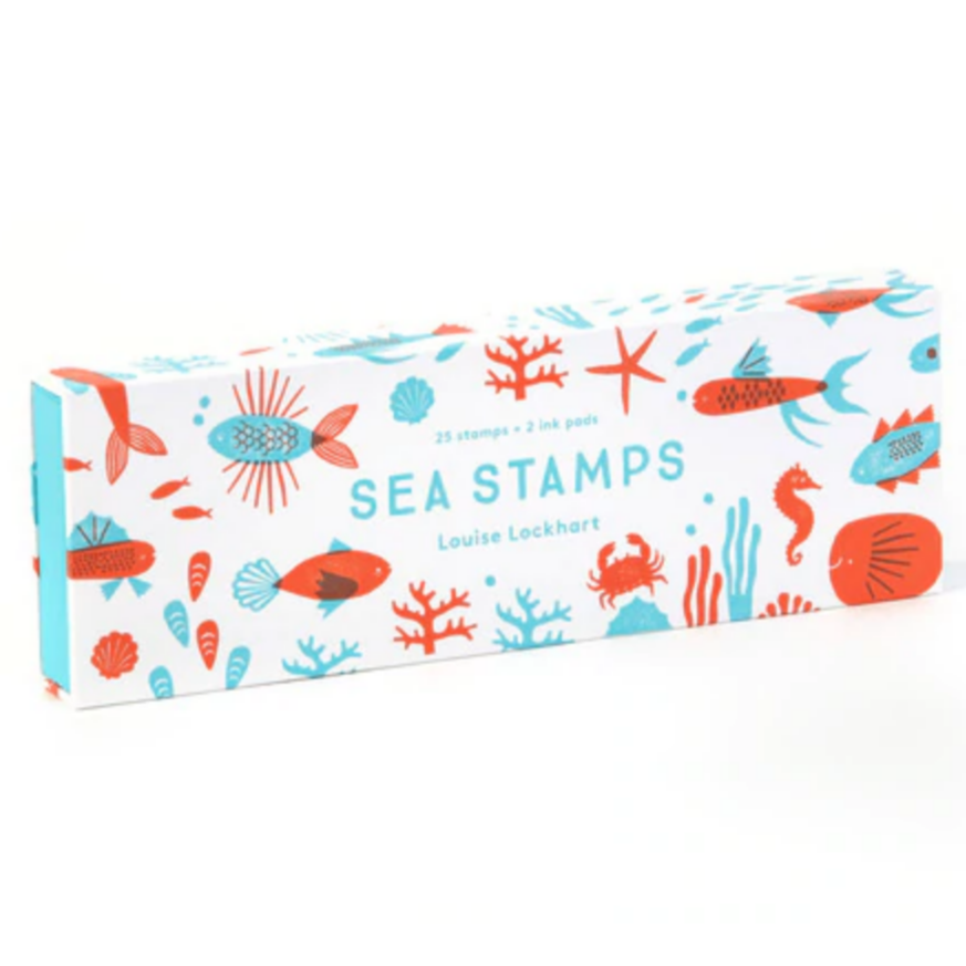 sea stamps box with fish