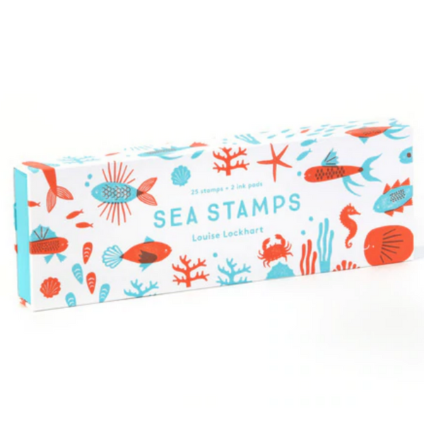 sea stamps box with fish