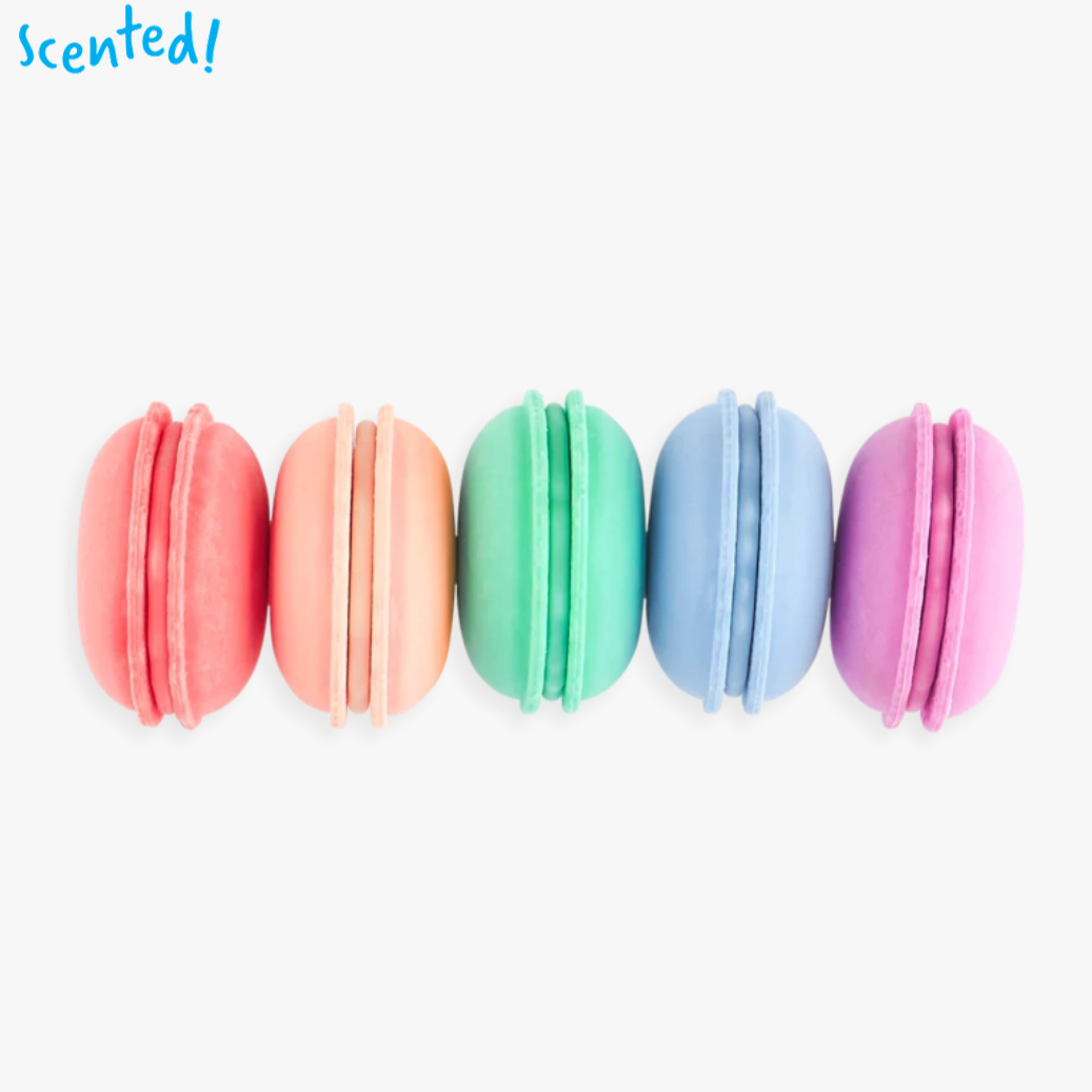 Le Macaron Pâtisserie Scented Erasers - set of 5