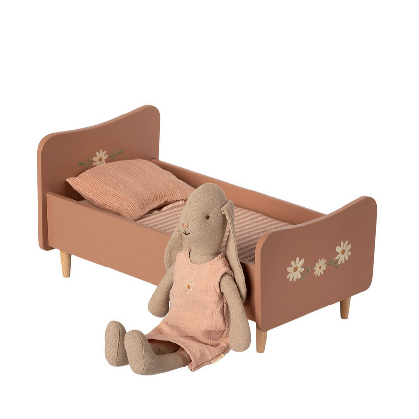 Wooden Bed, Mini - Rose