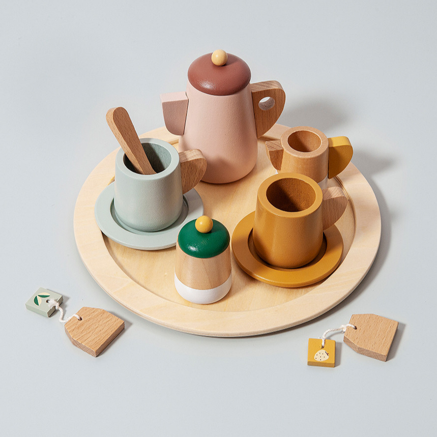 Wooden Tea Set