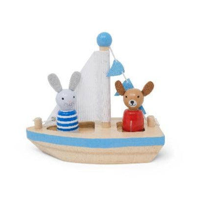 Boats & Buddies Bath Toy - dog & bunny -3yrs+