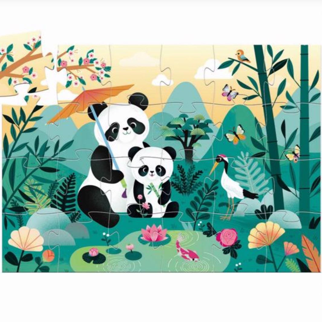 Silhouette Leo the Panda Puzzle -24pcs 3yrs+