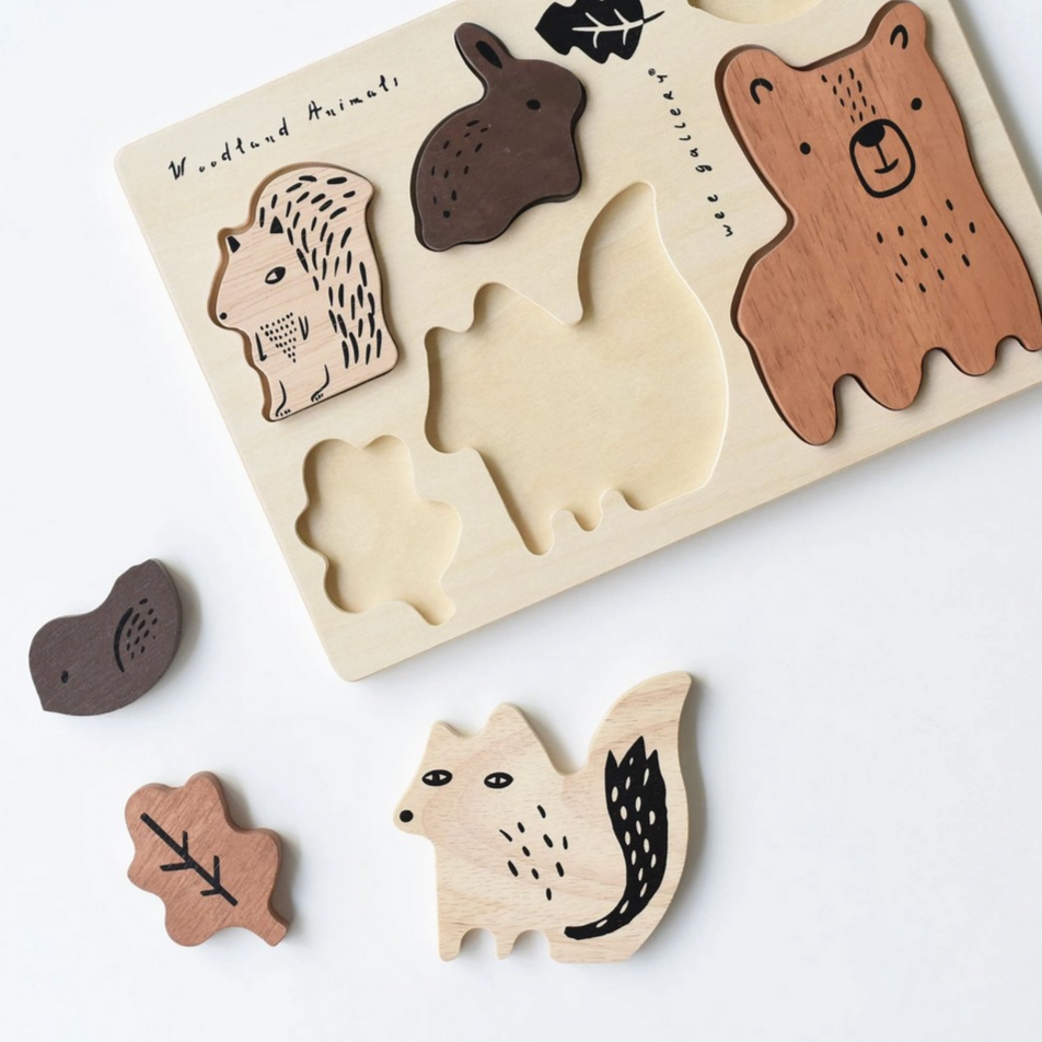 Woodland Tray Puzzle -woodland animals