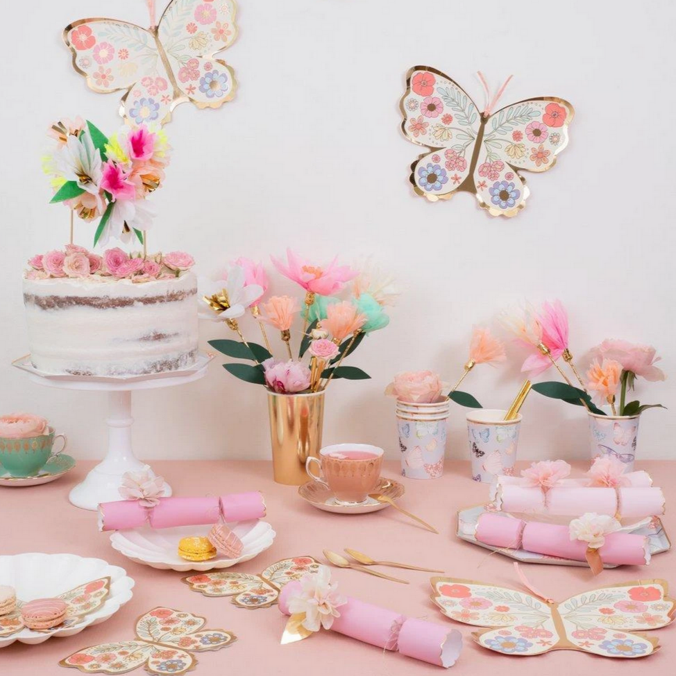 Tissue Floral Crackers